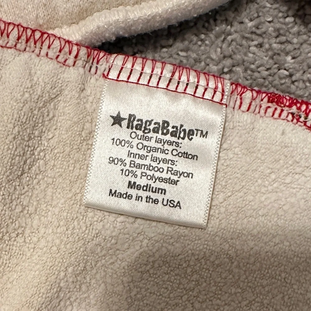 Ragababe size medium cloth reusable diaper inserts set of 9